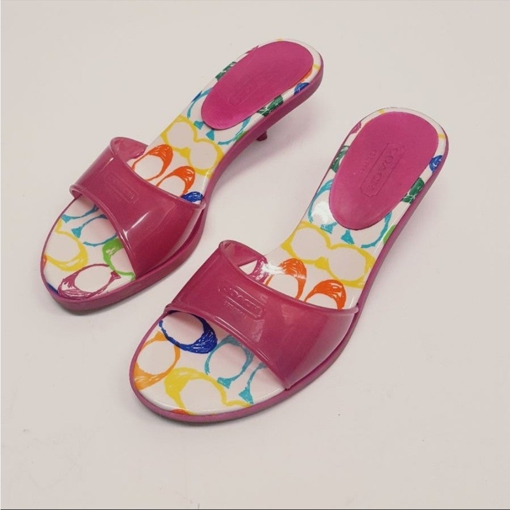 Coach jelly shoes